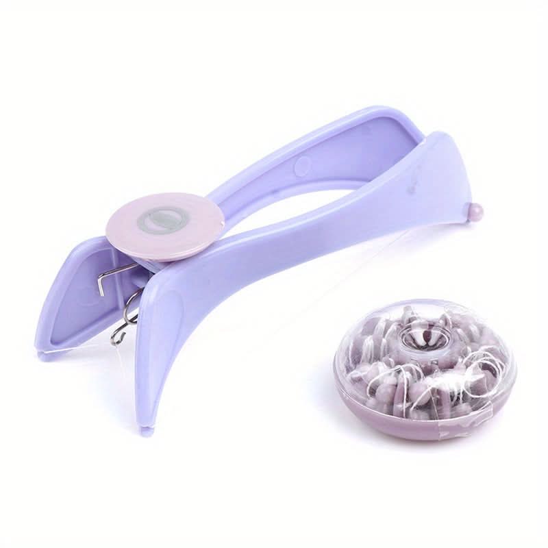 Spring Facial Hair Remover - Easy Threading Epilator for Cheeks & Eyebrows