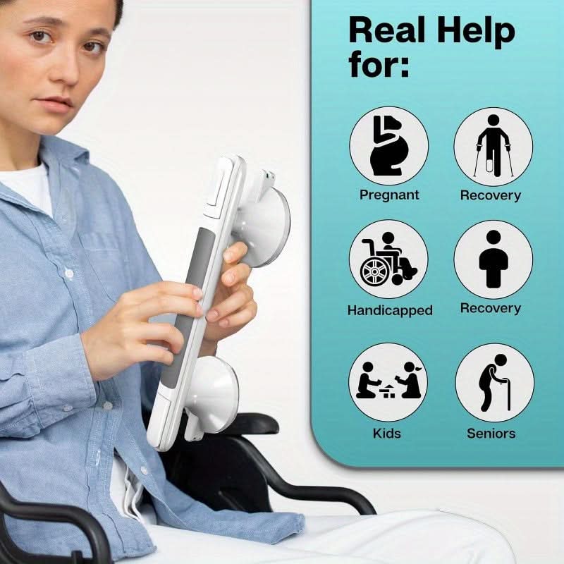 12-Inch Suction Grab Bars for Bathrooms