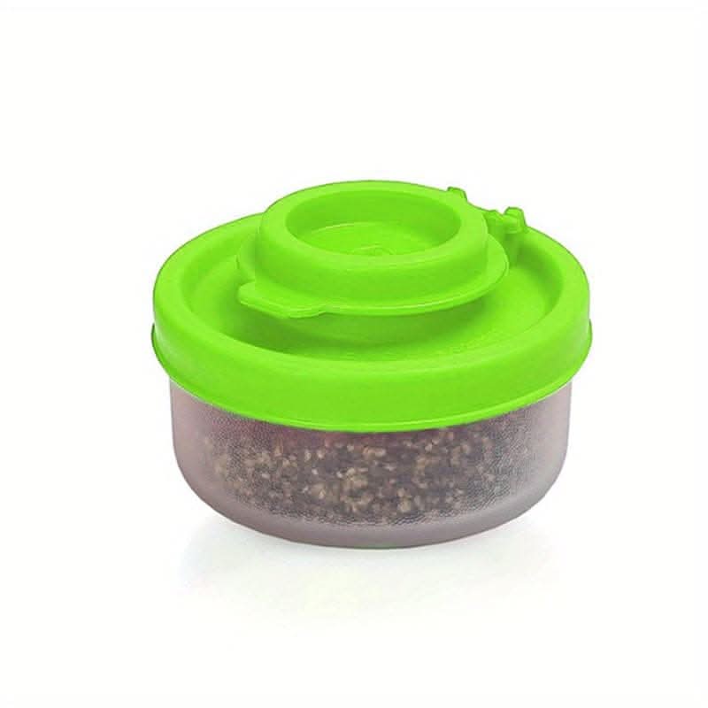 Spice Jar Set with Shaker Pour Lids - Moisture-Proof Plastic Seasoning Containers