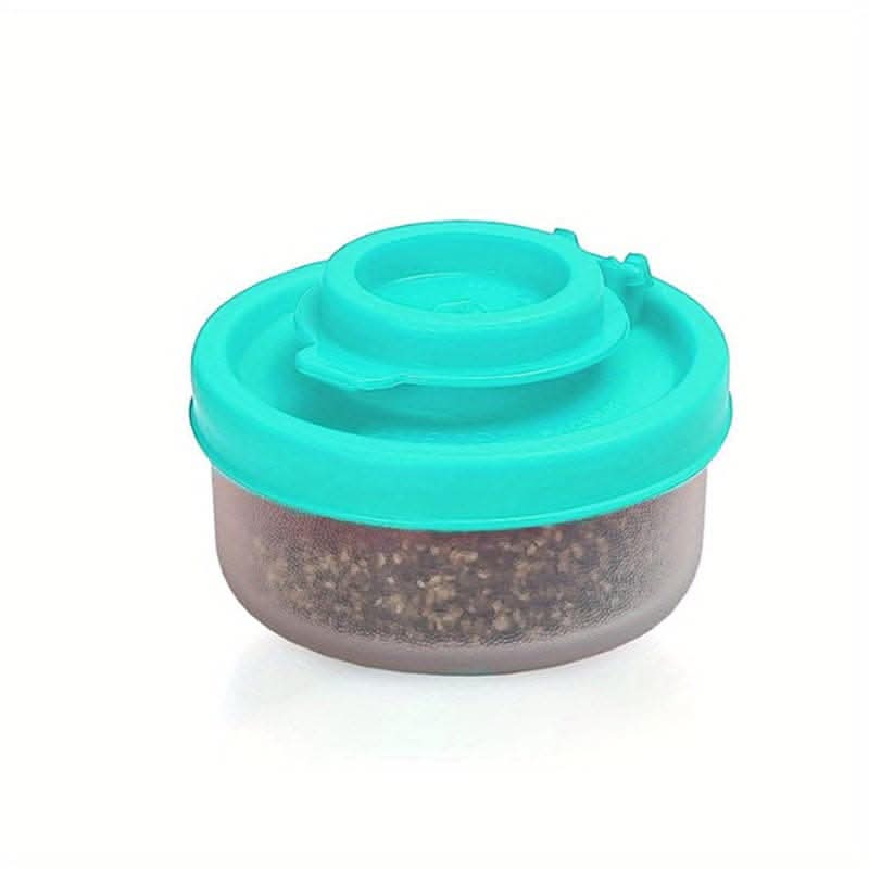 Spice Jar Set with Shaker Pour Lids - Moisture-Proof Plastic Seasoning Containers