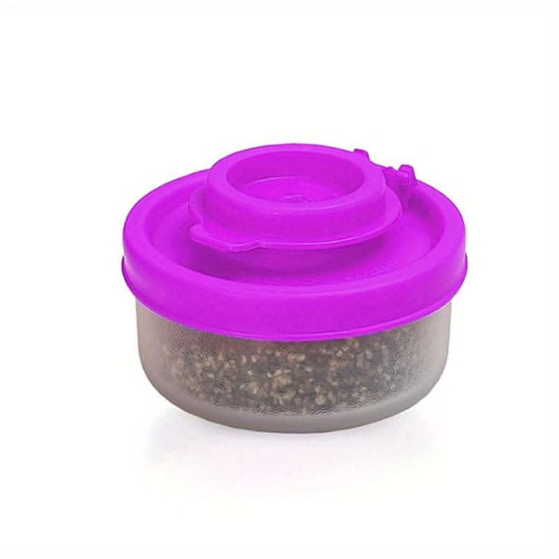 Spice Jar Set with Shaker Pour Lids - Moisture-Proof Plastic Seasoning Containers