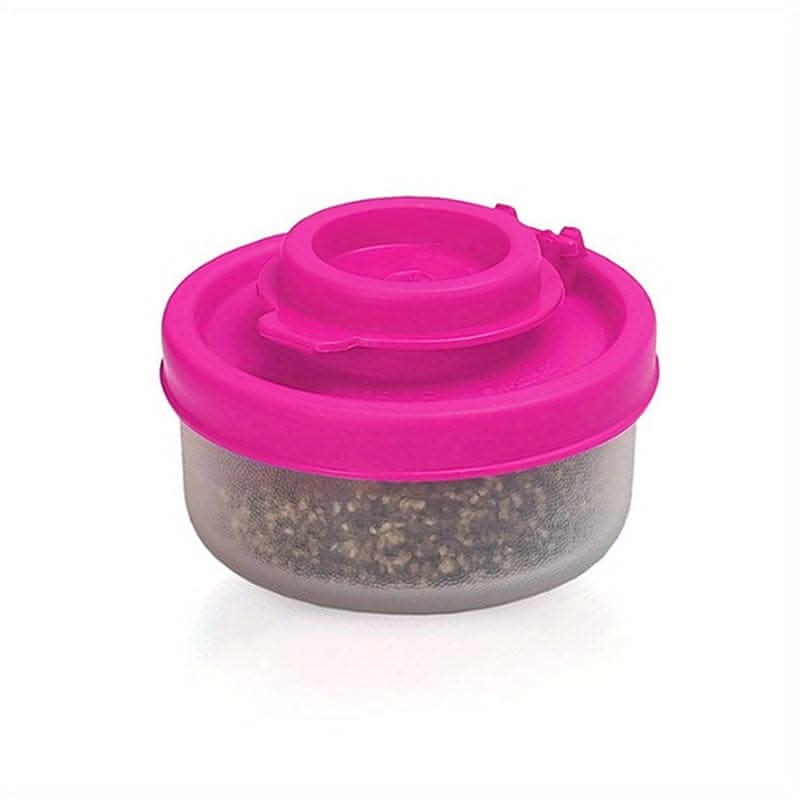 Spice Jar Set with Shaker Pour Lids - Moisture-Proof Plastic Seasoning Containers