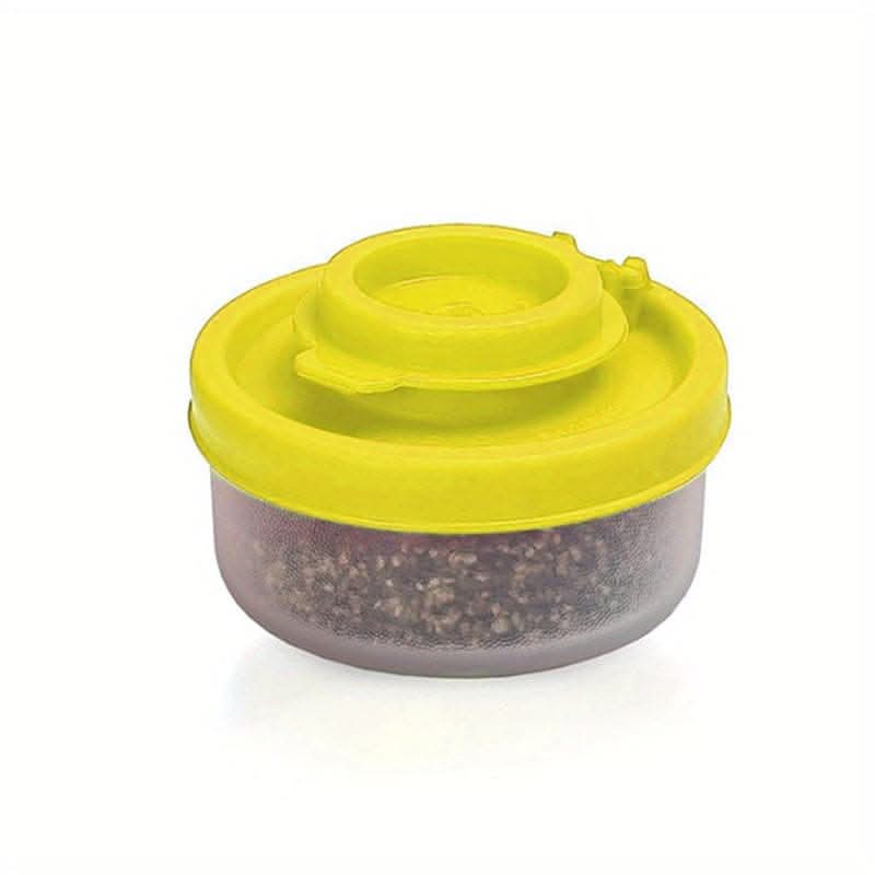 Spice Jar Set with Shaker Pour Lids - Moisture-Proof Plastic Seasoning Containers