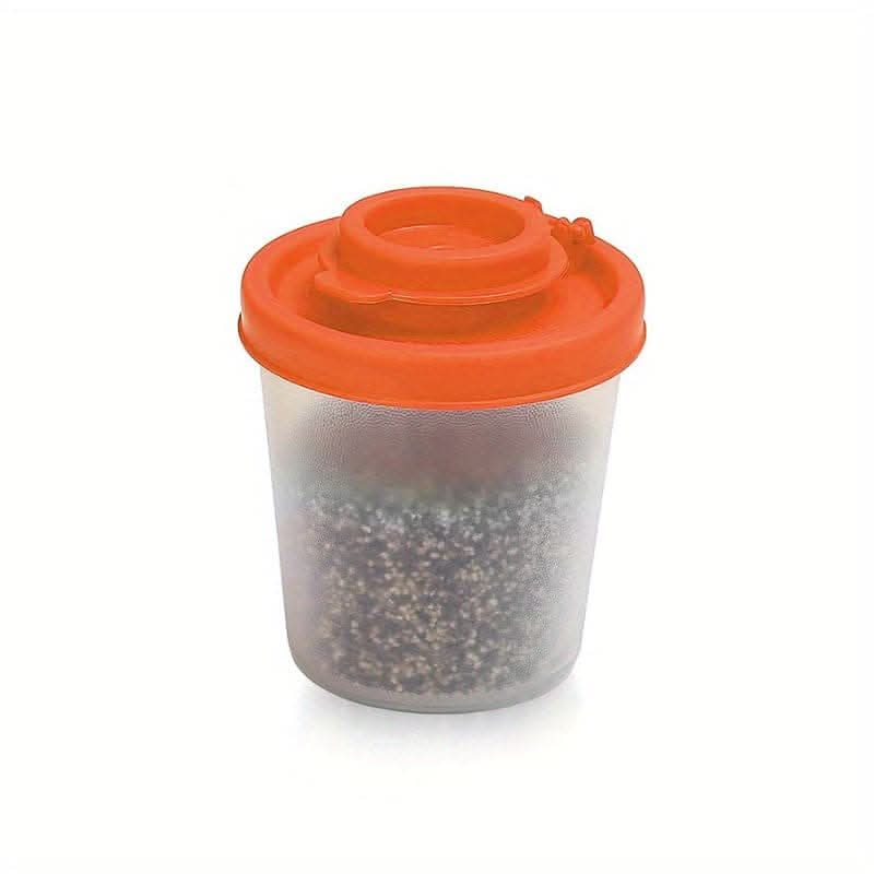 Spice Jar Set with Shaker Pour Lids - Moisture-Proof Plastic Seasoning Containers
