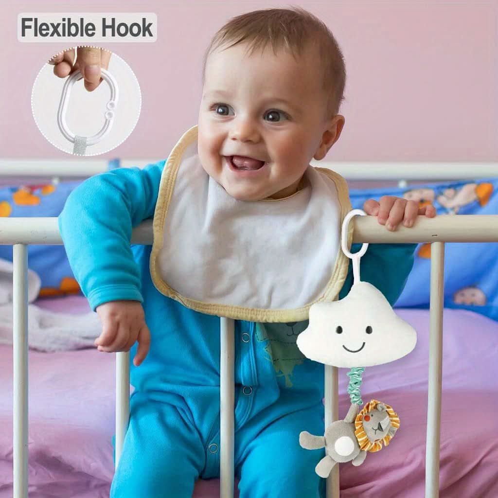 Soft Plush Pentagram Music Toy for Babies – Hanging Crib & Stroller Toy