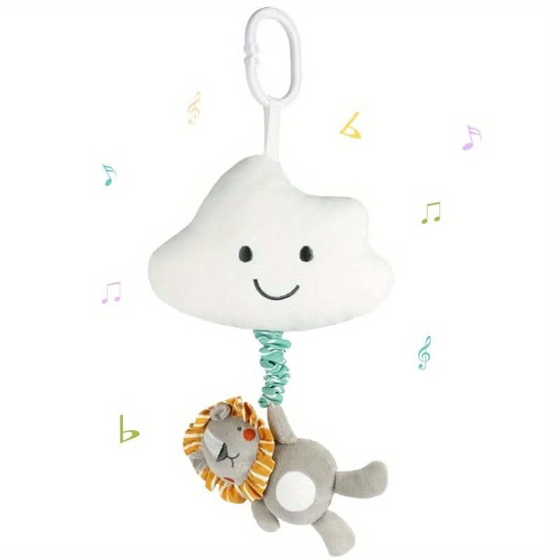 Soft Plush Pentagram Music Toy for Babies – Hanging Crib & Stroller Toy