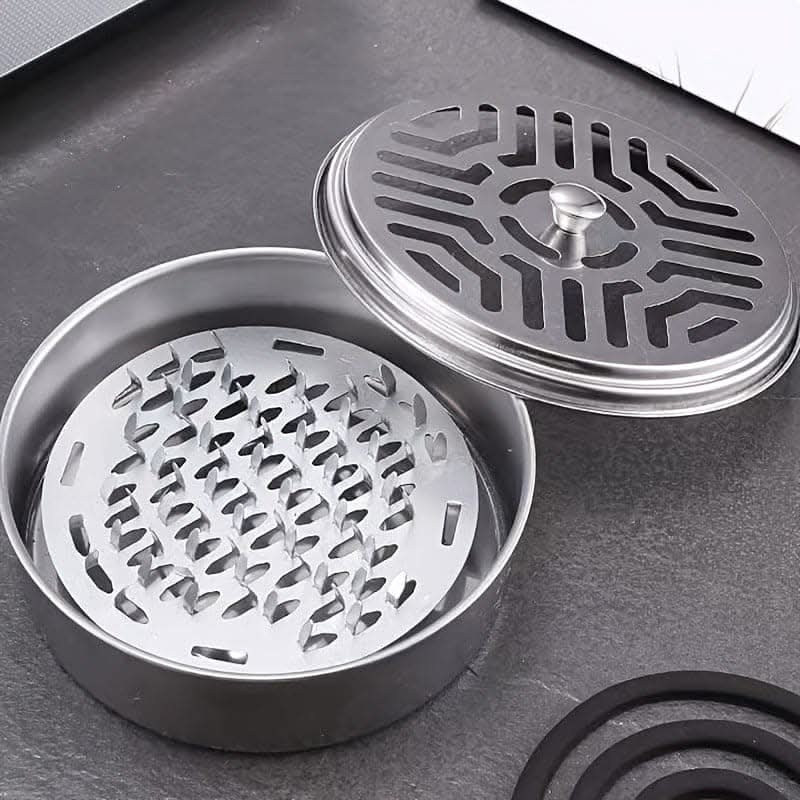 Portable Stainless Steel Mosquito Coil Holder for Home & Outdoor Use