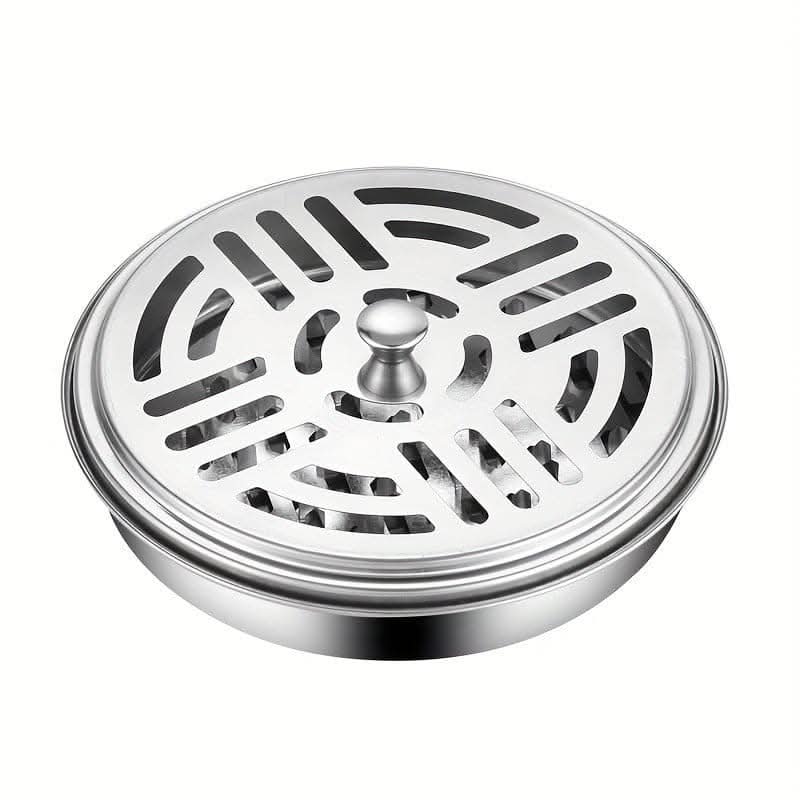 Portable Stainless Steel Mosquito Coil Holder for Home & Outdoor Use