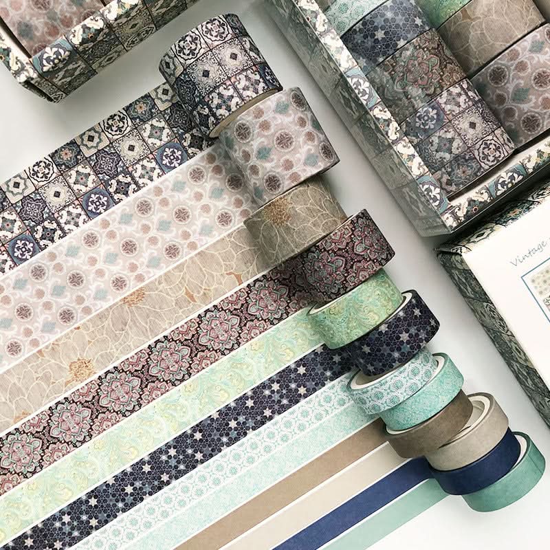 12-Pack Decorative Washi Tape Set for Notebooks & DIY