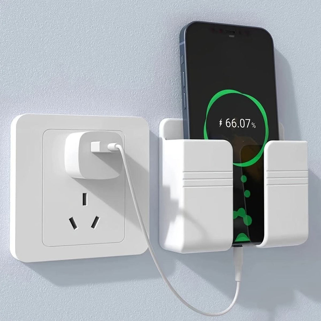 Wall-Mounted Phone Charging Holder for Organization