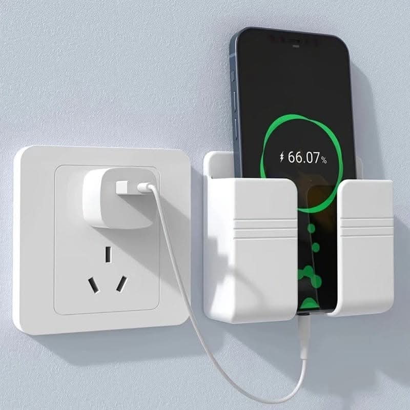 Wall-Mounted Phone Charging Holder for Organization