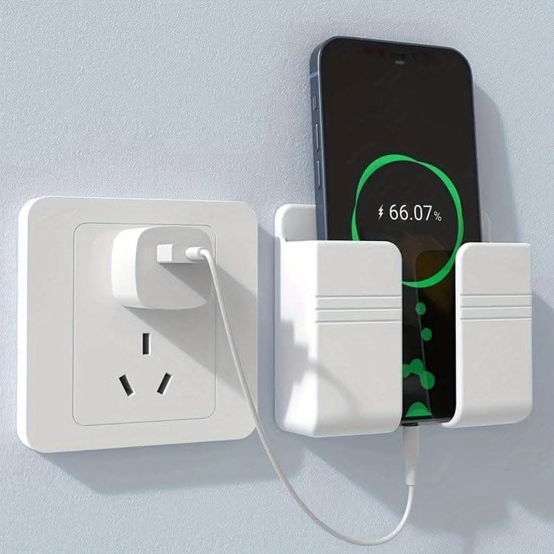 Wall-Mounted Phone Charging Holder for Organization