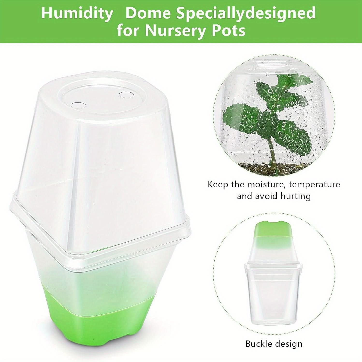 Clear Nursery Pots with Lid – 30-Pack Seed Starting Pots