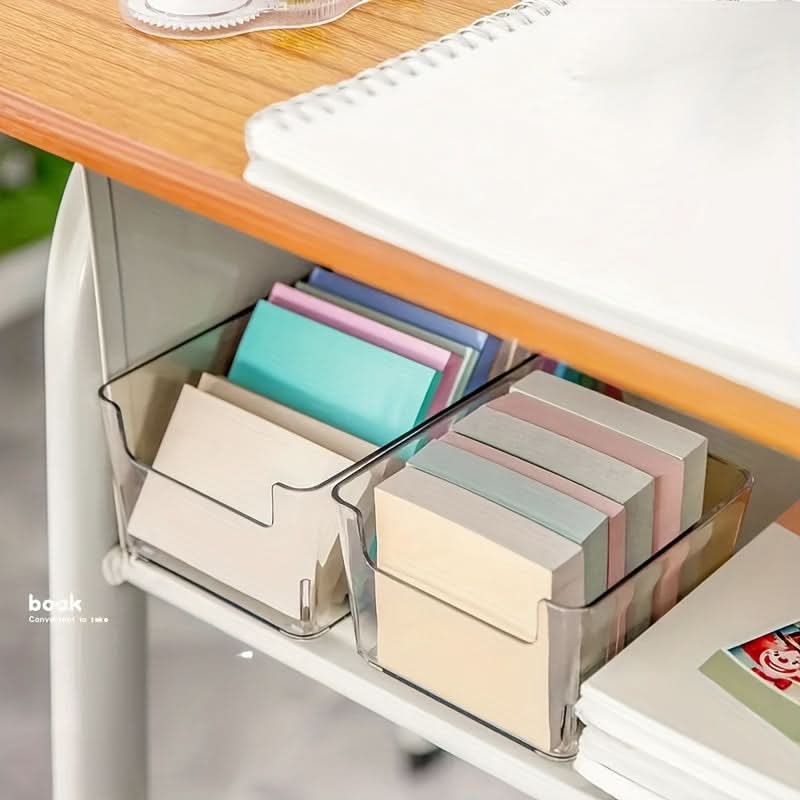 Clear Acrylic Desktop Storage Box for Supplies