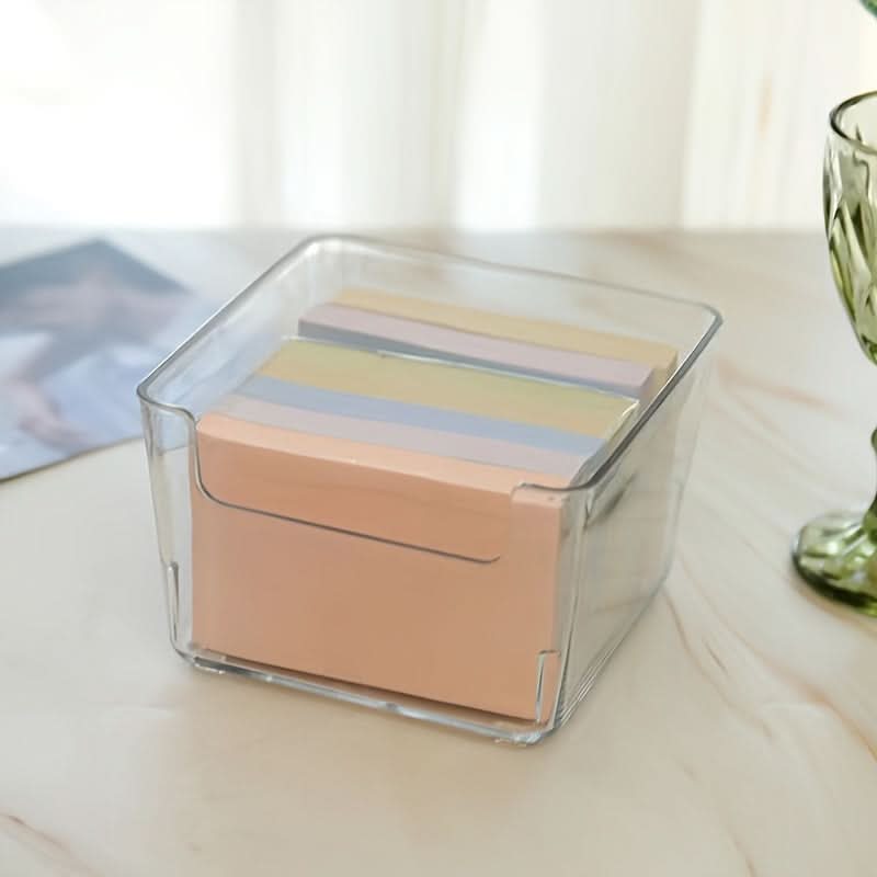 Clear Acrylic Desktop Storage Box for Supplies