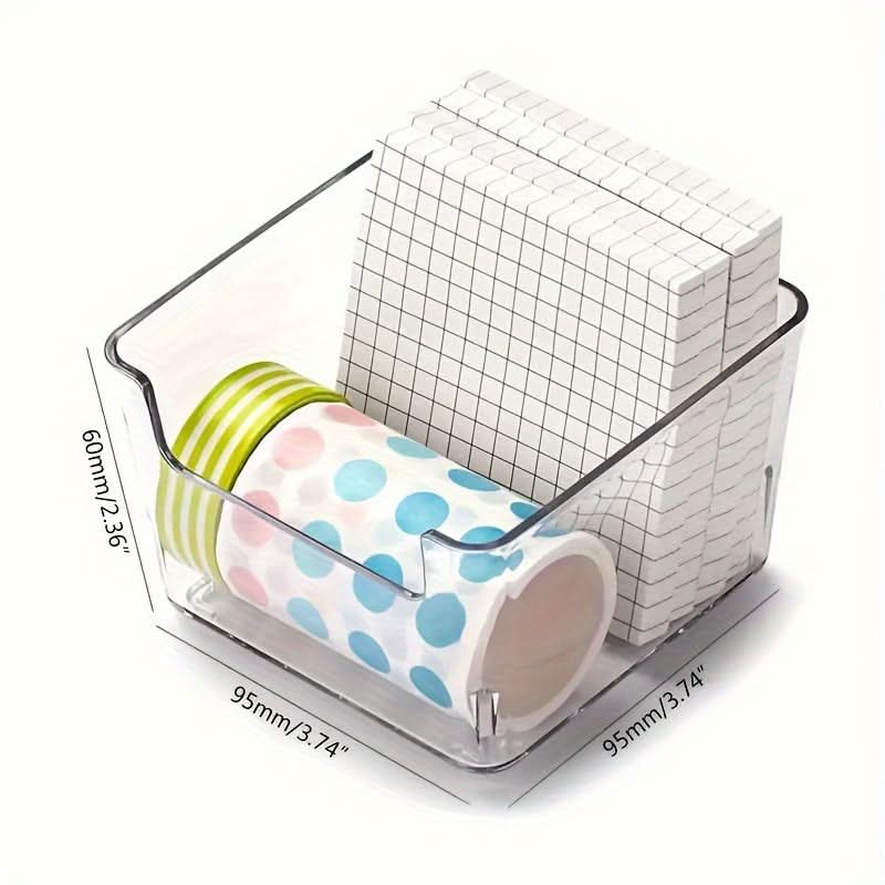 Clear Acrylic Desktop Storage Box for Supplies