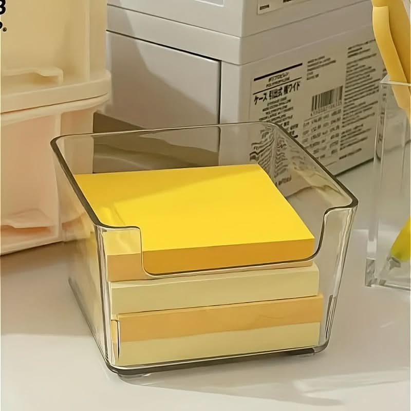 Clear Acrylic Desktop Storage Box for Supplies