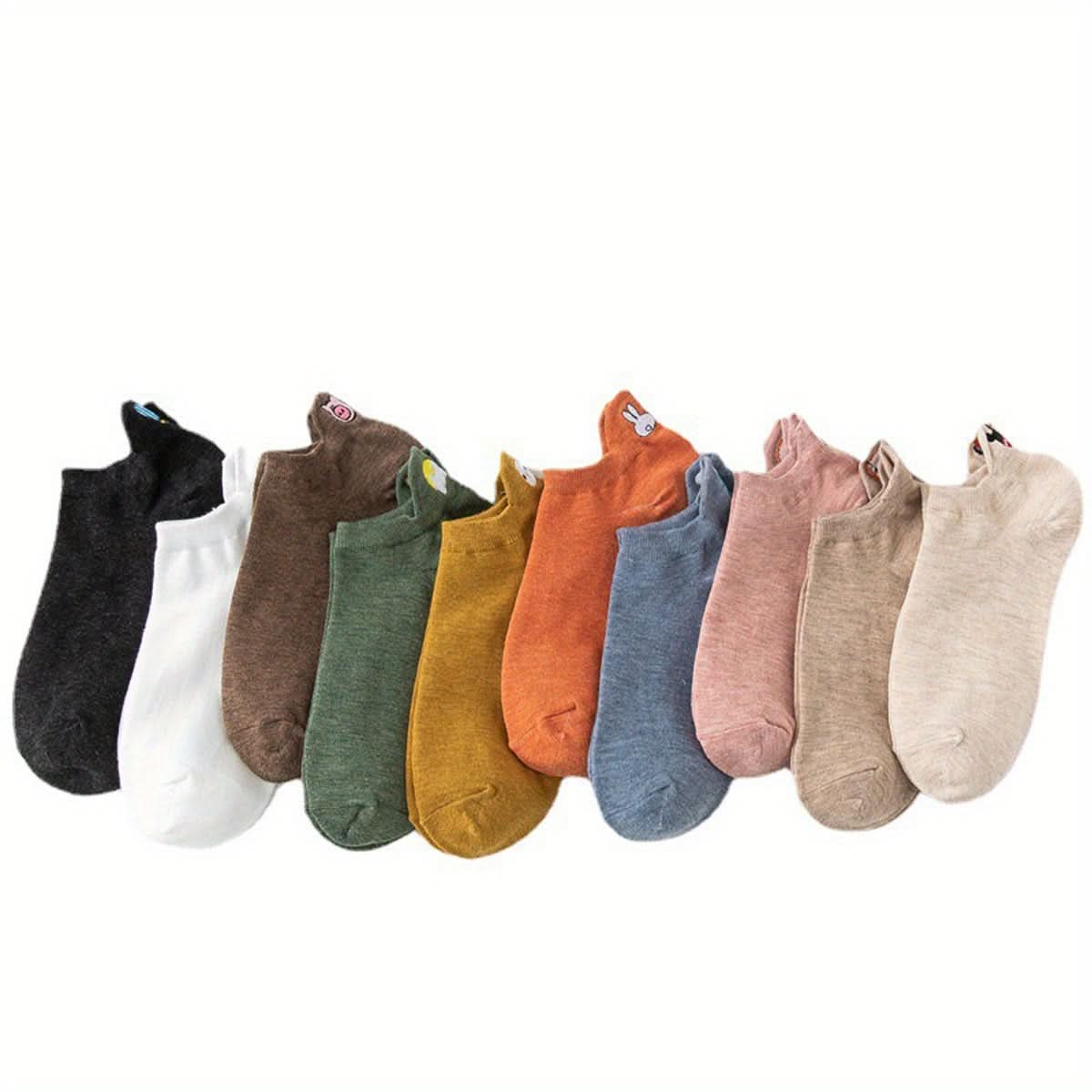 10 Pairs Women’s Cartoon Ankle Socks