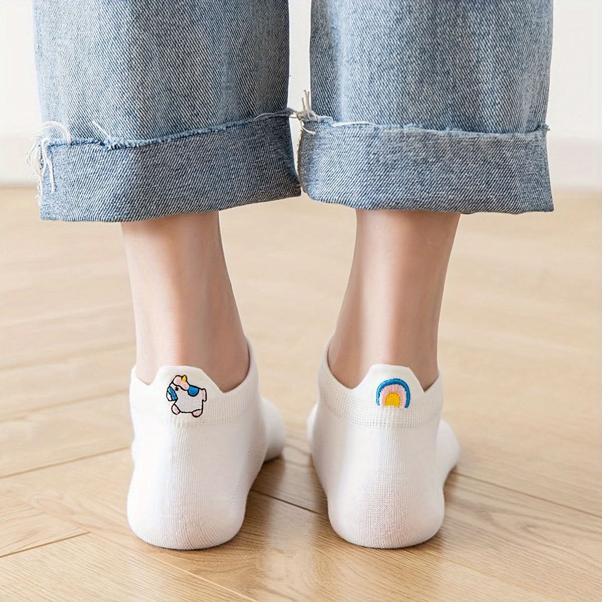 10 Pairs Women’s Cartoon Ankle Socks