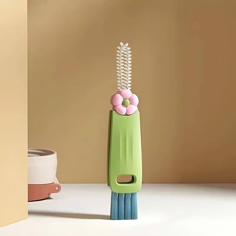 3-in-1 Cup Lid & Gap Cleaning Brush – Multi-Purpose Scrubber