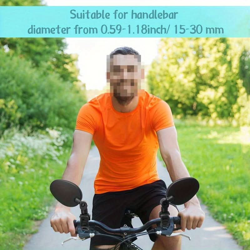 360° Rotatable Convex Bike Rear View Mirror