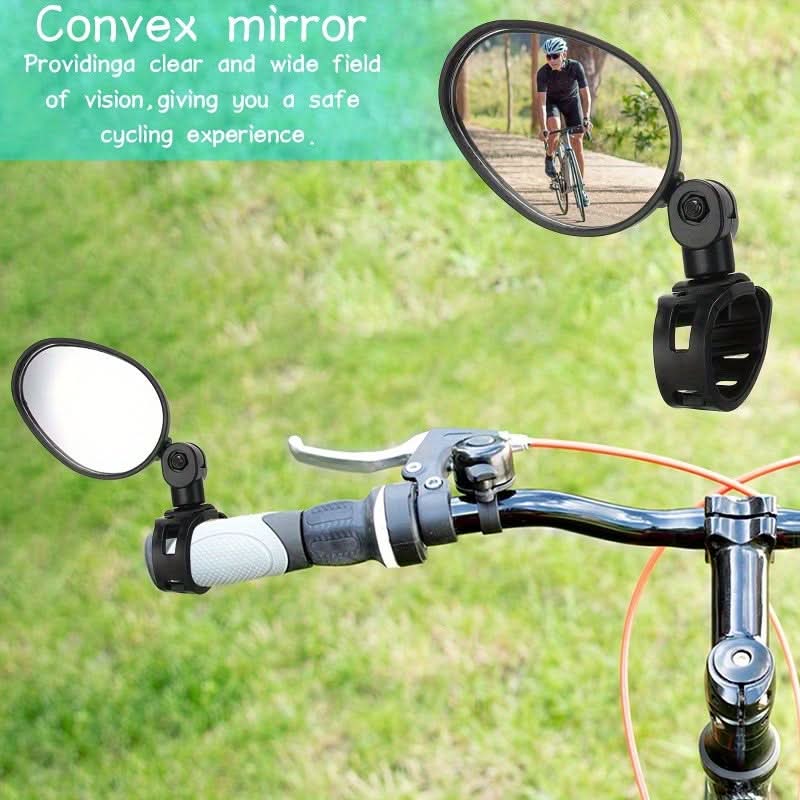 360° Rotatable Convex Bike Rear View Mirror