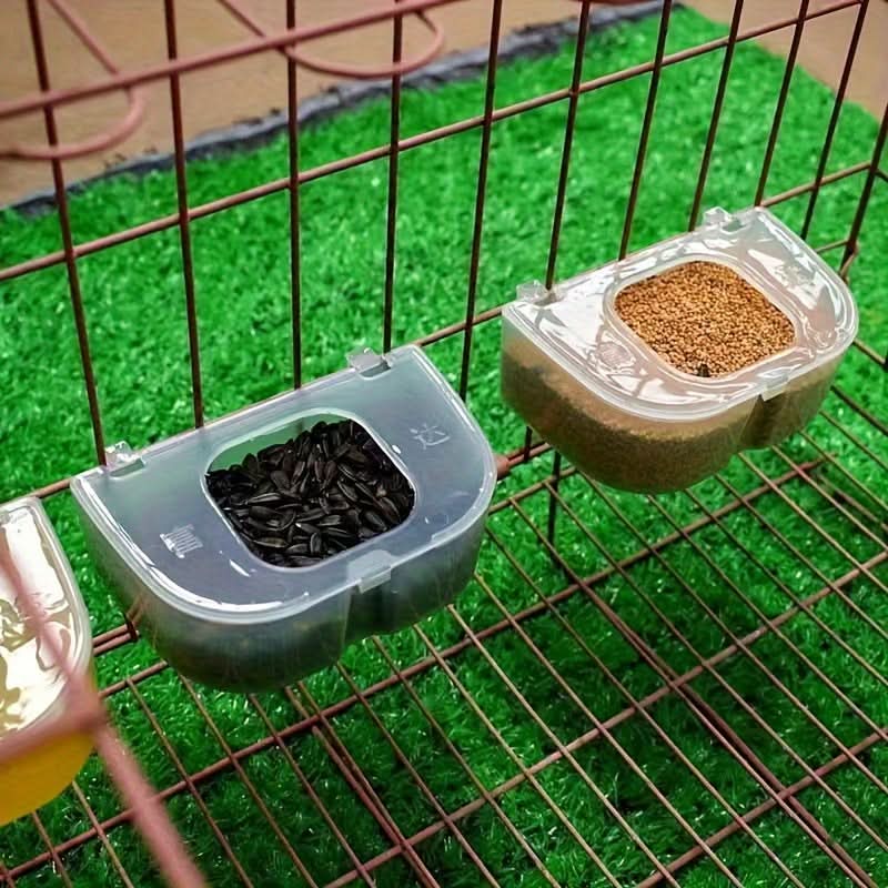 Durable Anti-Scatter Bird Feeder Box – Cage Feeder for Pigeons, Parrots & Small Birds