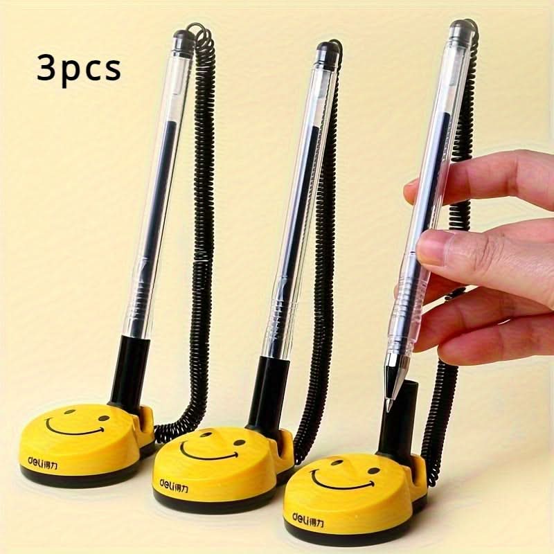 3-Pack Retractable Gel Pens with Fun Design