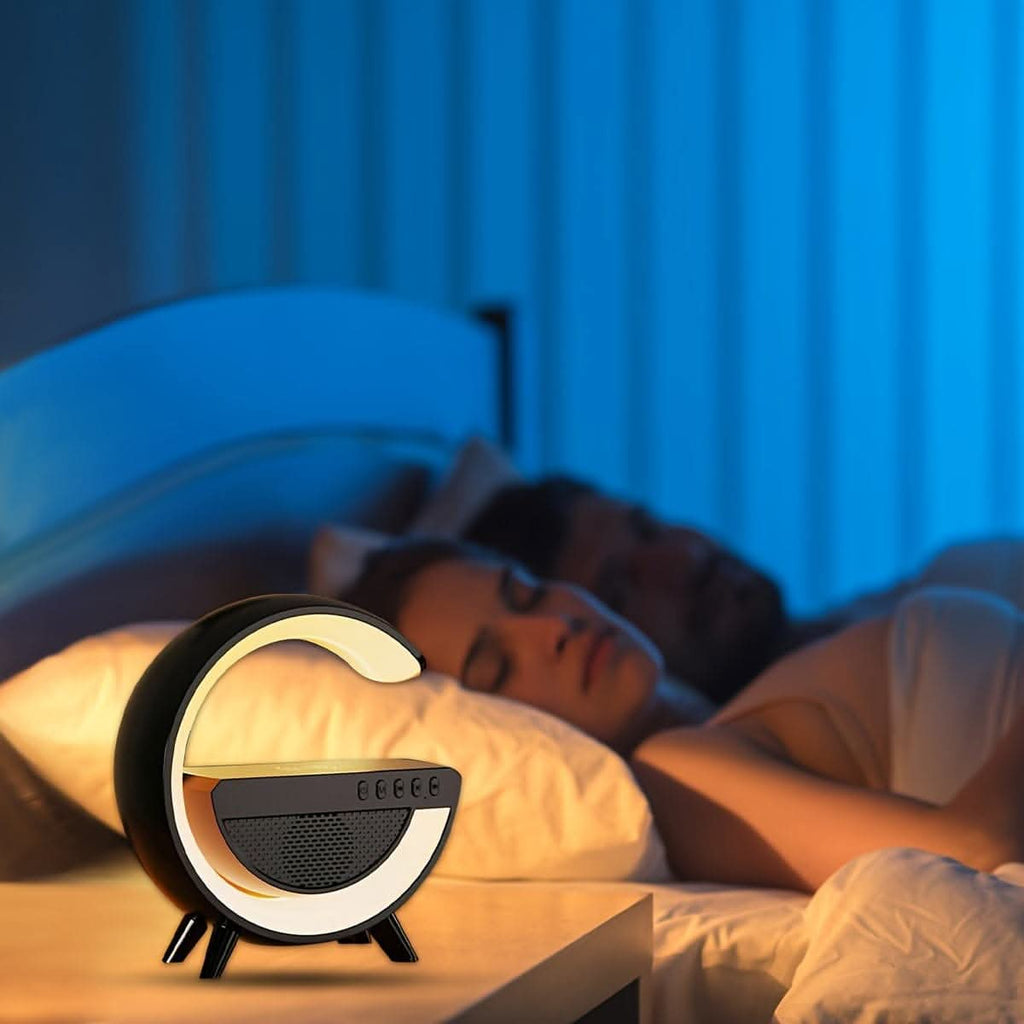 Wireless Smart Light Speaker -Sleep Alarm Clock with Mobile Phone Wireless Charging