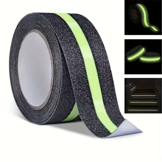Glow-In-The-Dark Anti-Slip Tape – Heavy-Duty Grip for Stairs