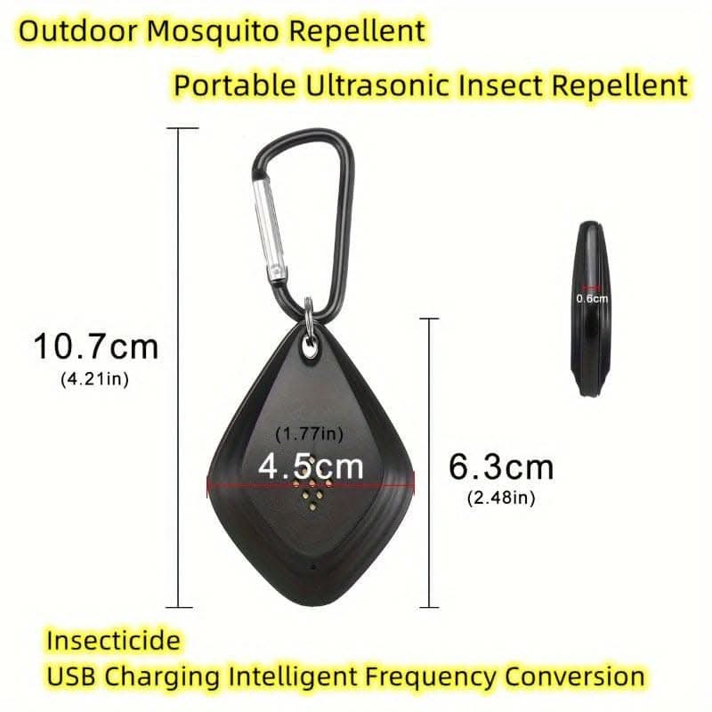 Portable Ultrasonic Mosquito Repellent with USB Charging