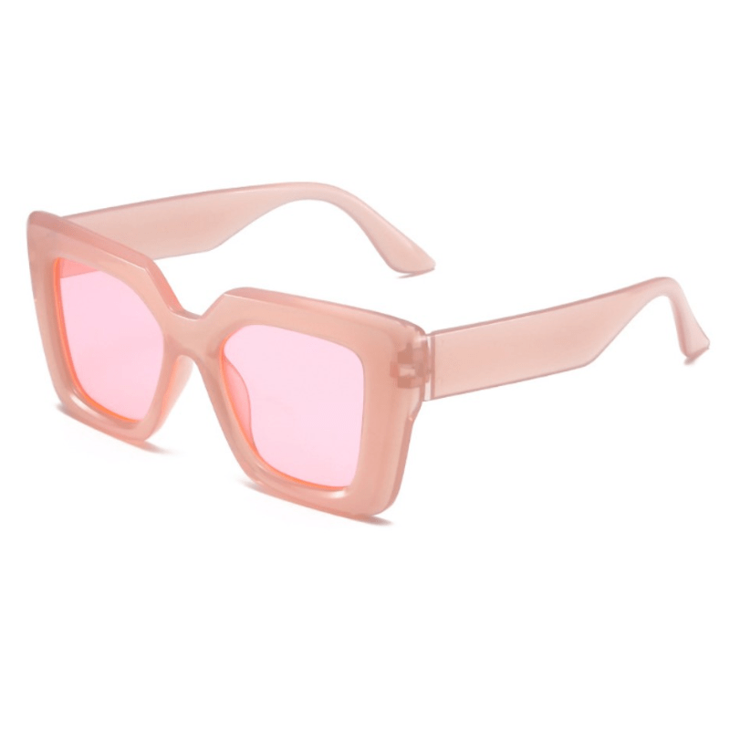 4 Pcs Stylish Large Square Eyeglasses - Anti-Reflective, Durable Frames, Assorted Colors