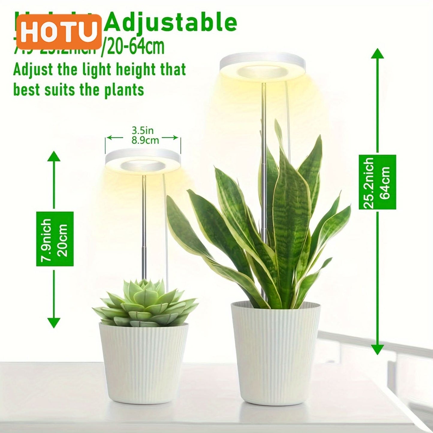 Adjustable LED Grow Light for Indoor Plants, USB