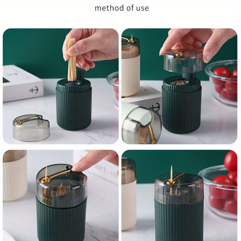 Automatic Pop-Up Toothpick Holder, Elegant Storage Box