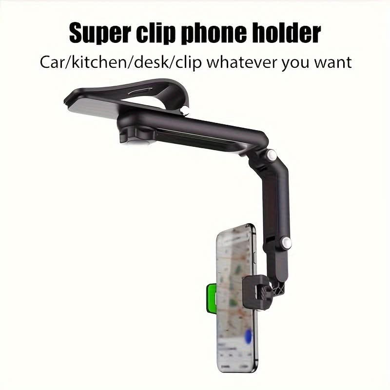 1080° Rotating Car Phone Mount – Multi-Function Clip Holder