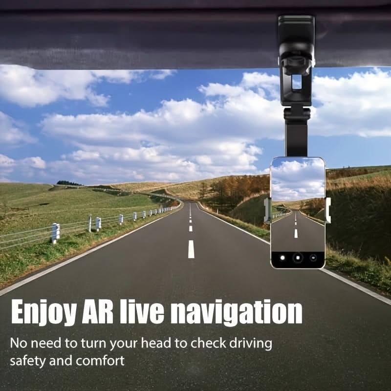 1080° Rotating Car Phone Mount – Multi-Function Clip Holder