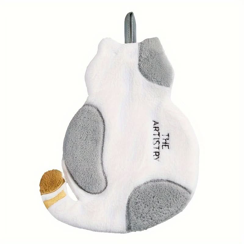 Soft Coral Fleece Hand Towel – Ultra-Absorbent Kitchen & Bathroom Towel