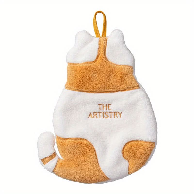 Soft Coral Fleece Hand Towel – Ultra-Absorbent Kitchen & Bathroom Towel
