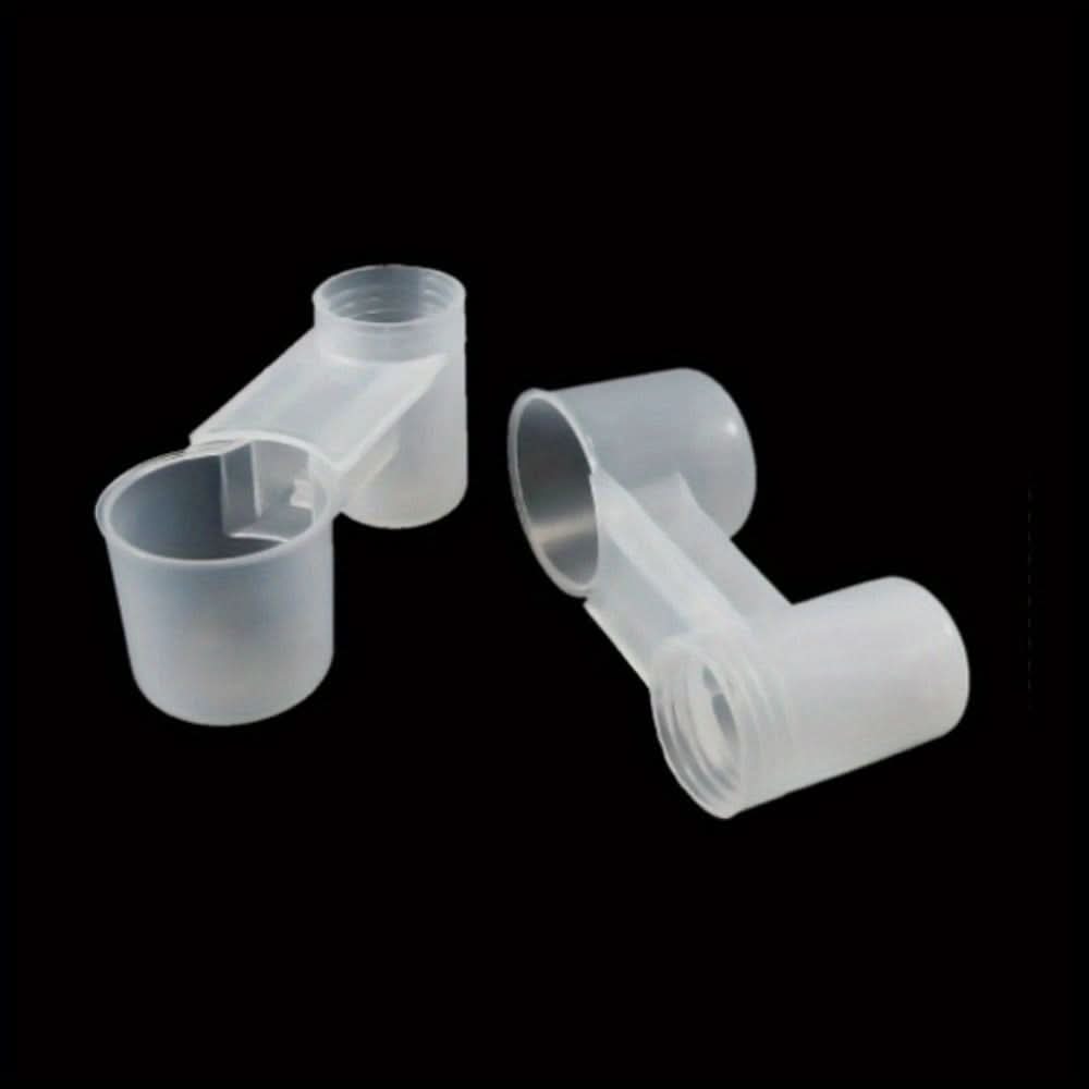5pcs Transparent Double Nozzle Bird Water Dispenser - Easy-Fill Cage Watering System