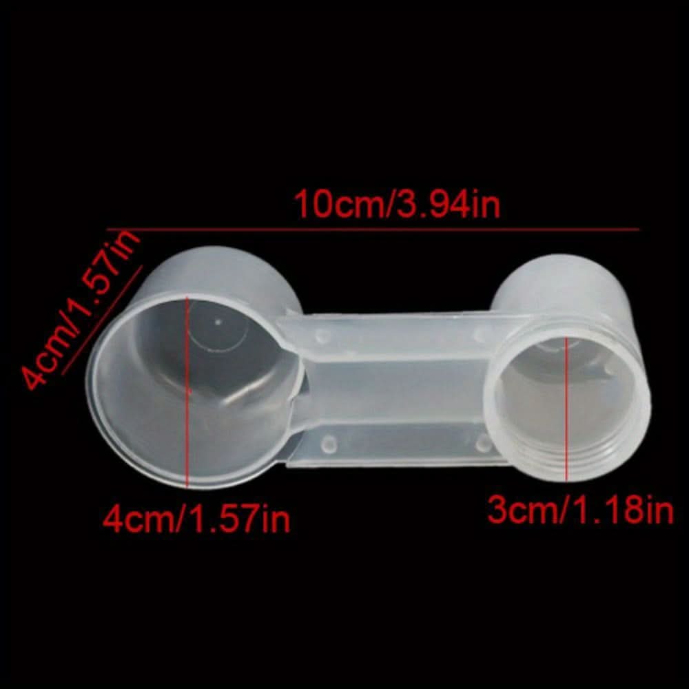 5pcs Transparent Double Nozzle Bird Water Dispenser - Easy-Fill Cage Watering System