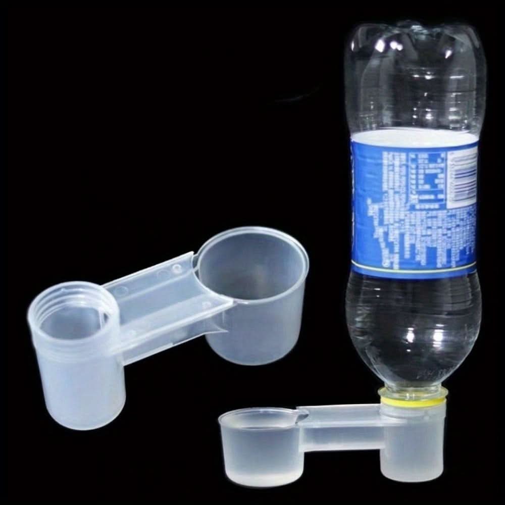 5pcs Transparent Double Nozzle Bird Water Dispenser - Easy-Fill Cage Watering System
