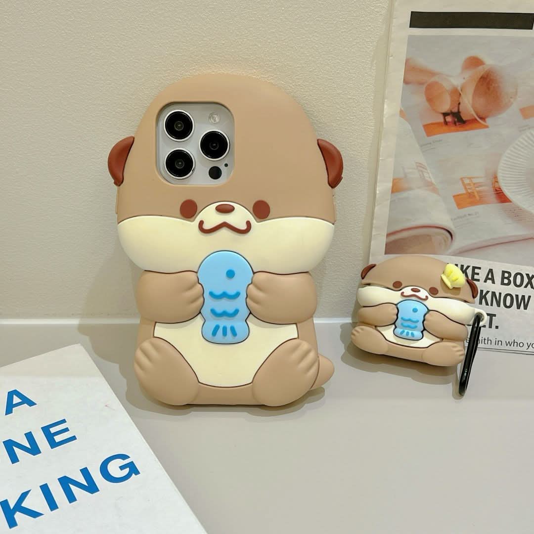 Cute 3D Bear Silicone iPhone Case