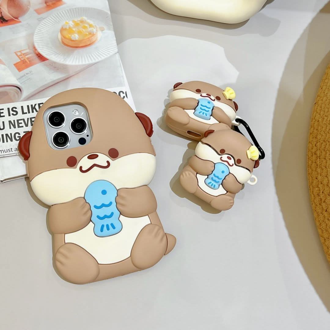 Cute 3D Bear Silicone iPhone Case