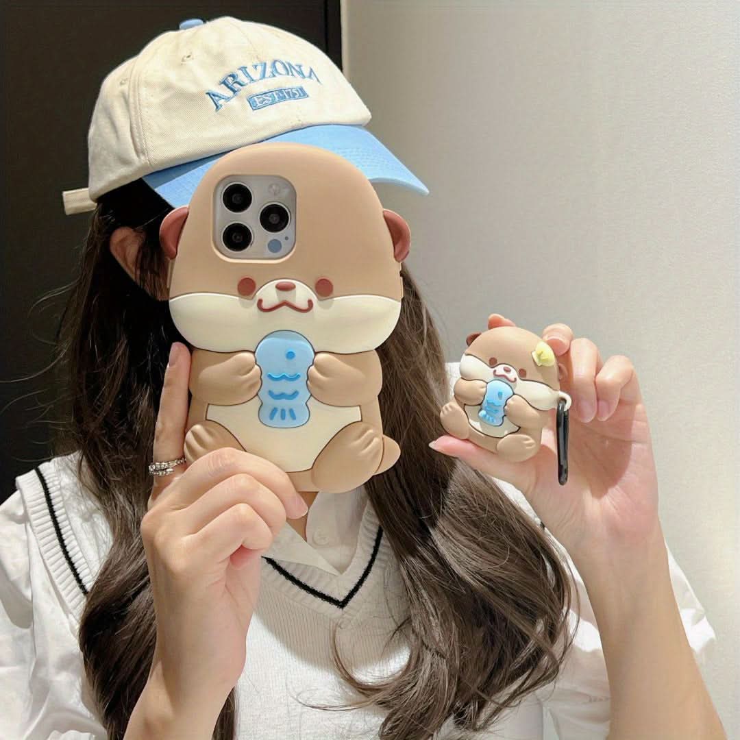 Cute 3D Bear Silicone iPhone Case