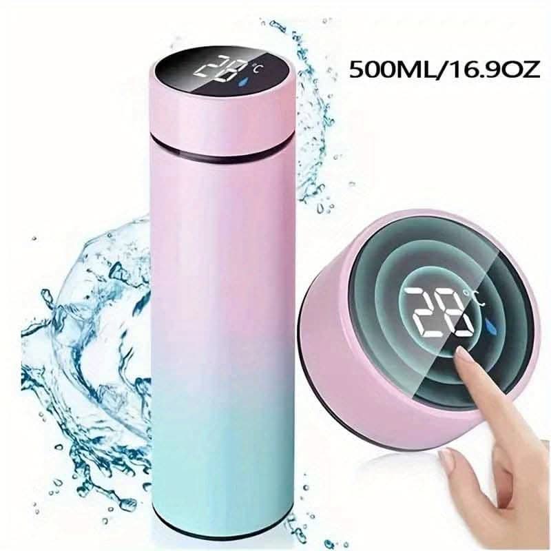 500ml Temperature Display Vacuum Flask – Insulated Water Bottle for Hot & Cold Beverages