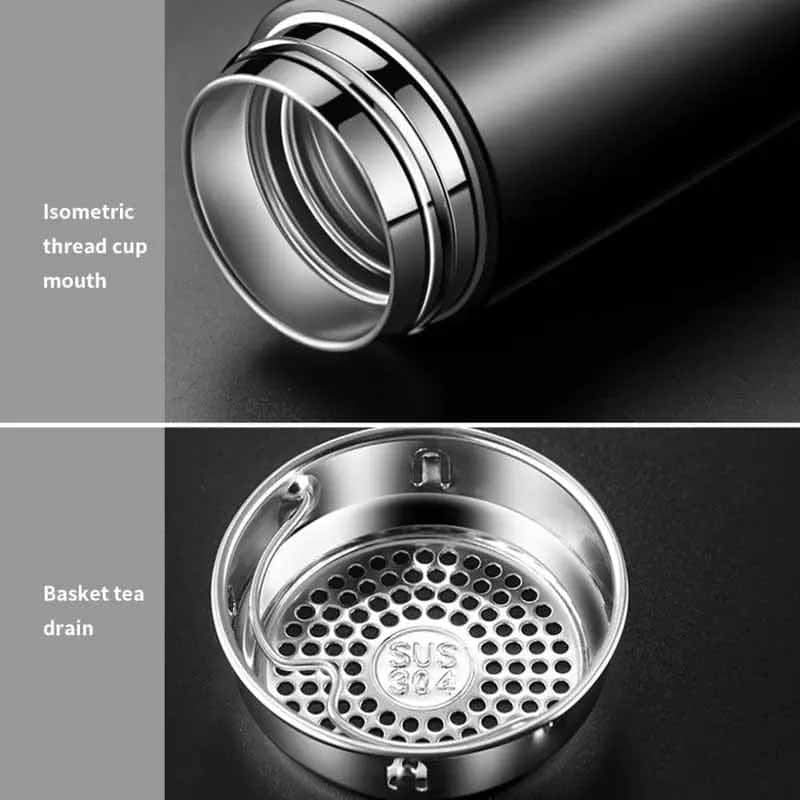 500ml Temperature Display Vacuum Flask – Insulated Water Bottle for Hot & Cold Beverages