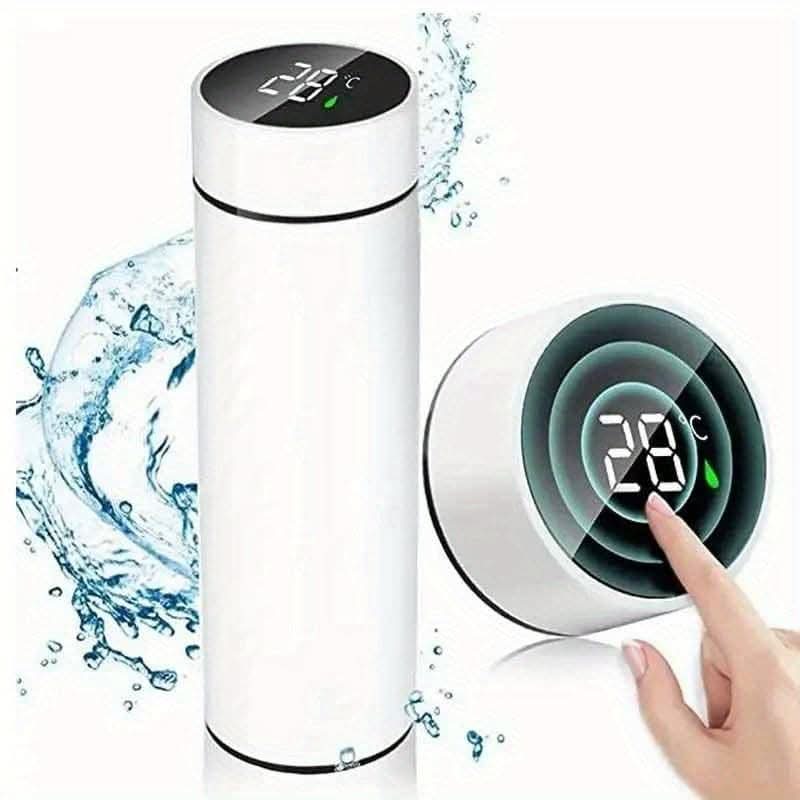 500ml Temperature Display Vacuum Flask – Insulated Water Bottle for Hot & Cold Beverages