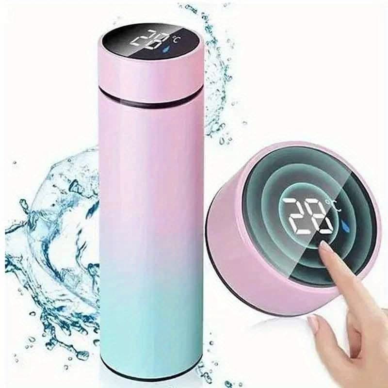 500ml Temperature Display Vacuum Flask – Insulated Water Bottle for Hot & Cold Beverages