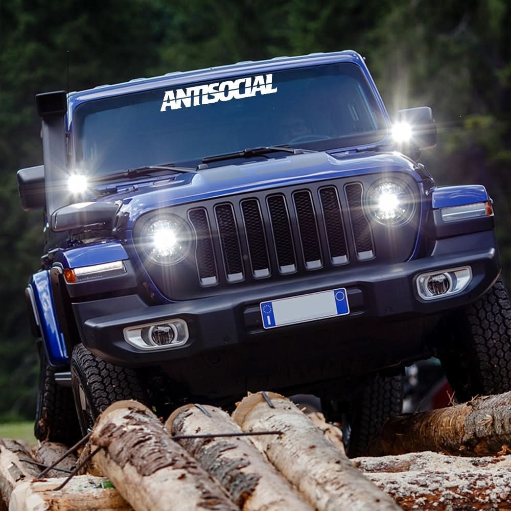 Anti Social Club Windshield Banner Sticker for Car & Bumper