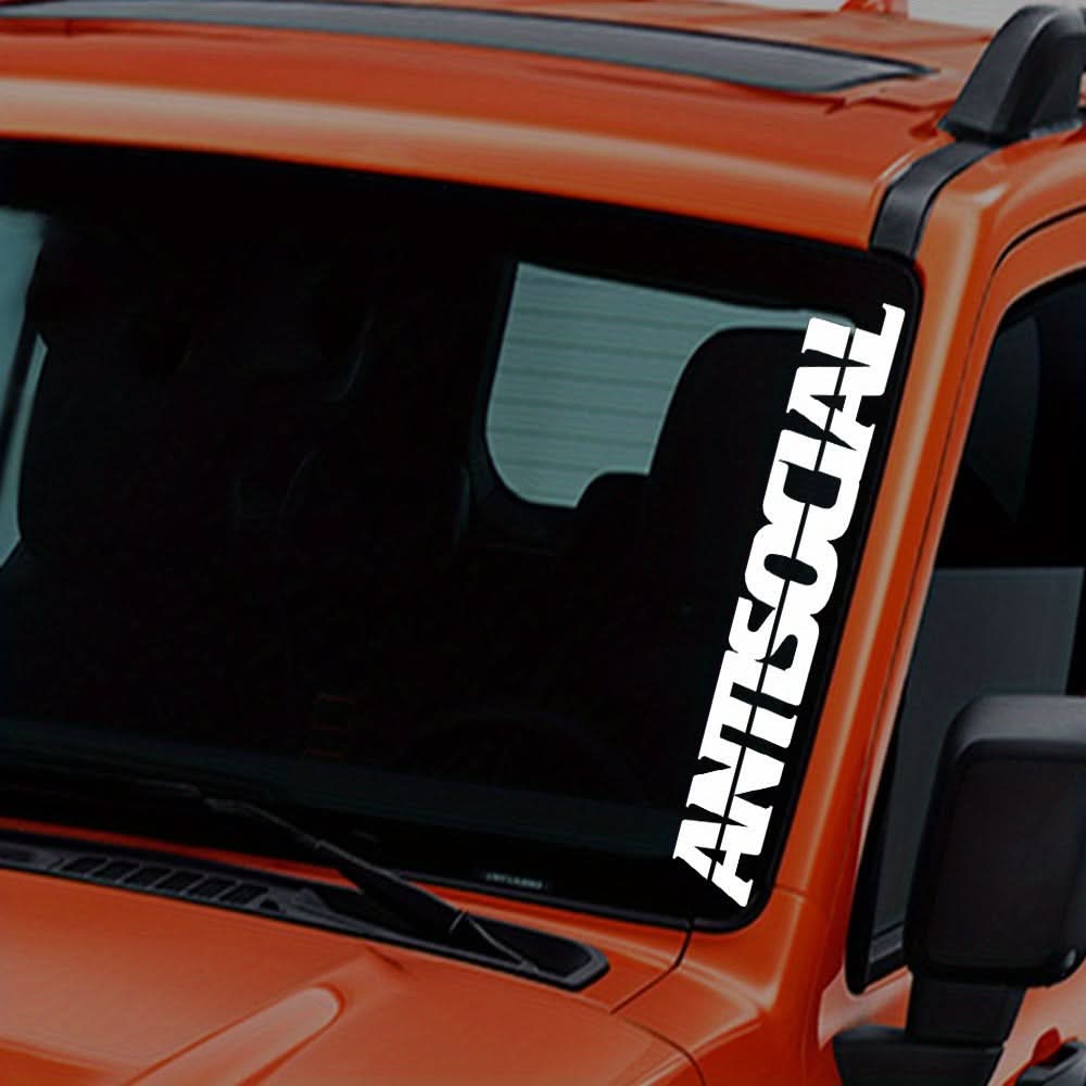 Anti Social Club Windshield Banner Sticker for Car & Bumper